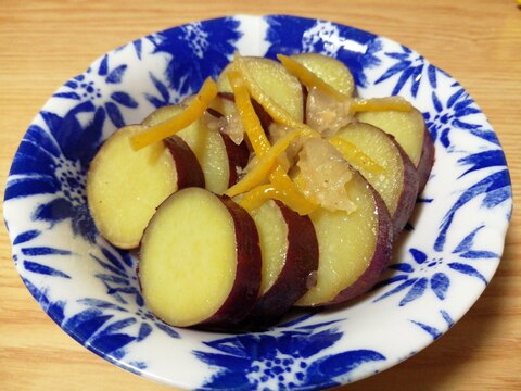 さつまいもの柚子煮